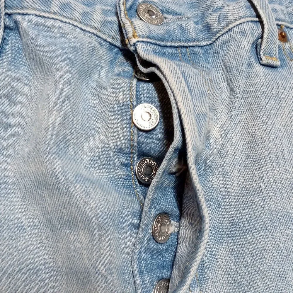Levi's Premium 501 Jeans Mens 33x30 Big E Medium Wash Straight Leg Denim
